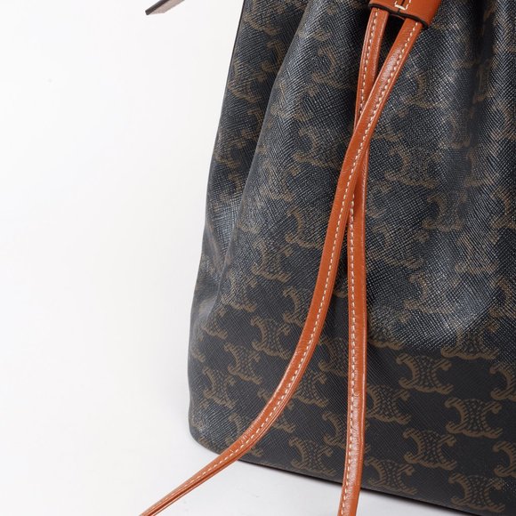 Celine Triomphe Drawstring Bucket Bag - Picture 10 of 15